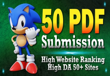 I will provide you 50 PDF Backlinks High DA50 Plus Websites