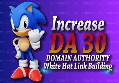 I will increase domain authority moz da 30 plus ranking boost now