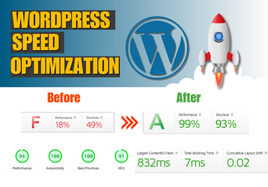 I will optimize your Slow WordPress website loading speed and performance