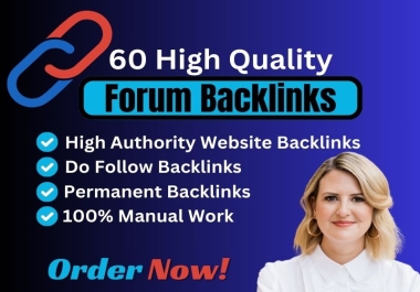 I will submit 60 unique Forum Posting Backlinks to boost up ranking
