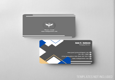 I will create luxury minimalist business card design for you