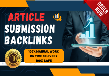 I will create 400 article submission permanent backlinks