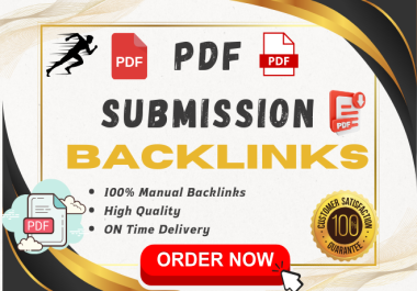 I will do top 40 PDF submissions of HIGH AUTHORITY seo backlinks