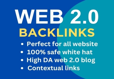 I will do 40 HQ dofollow web 2.0 backlinks