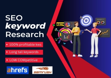 SEO keyword research and competitors analysis for google top ranking