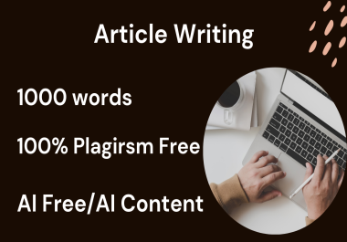 I will write highly optimised article for websites