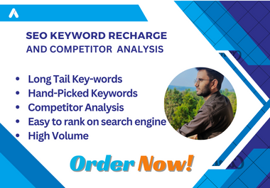 SEO keyword research and competitor analysis report