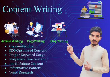 I Will Optimize Article Writing,  Content Writing,  & Copywriting On Any Topic