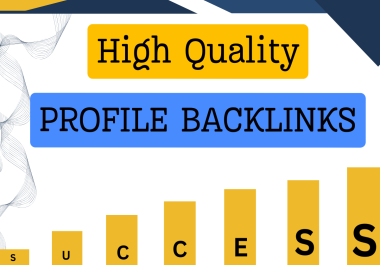 I will do high quality 100 profile backlinks with google ranking