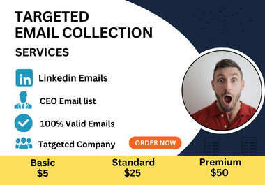 I will collect a targeted email list for your business growth