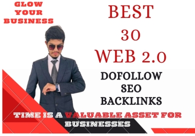 I will provide best 30 web 2.0 high quality seo do follow permanent backlinks