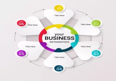 I will design graphic illustration,  business infographics design,  flow chats design