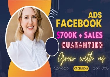 700k SALES Guarantee for Shopify or dropshipping stores via FACEBOOK ADS