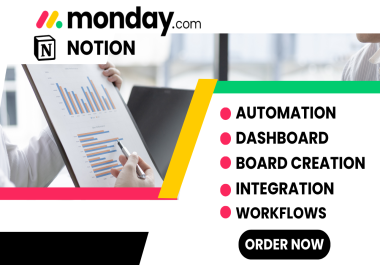 I will transform Your Team's Workflow with Expert Monday CRM Solutions and Monday. Com Project manage
