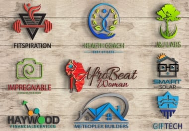 I will do professional minimalist 3d logo design in 16 hours