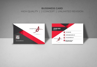 design a attractive business card with 2 concepts