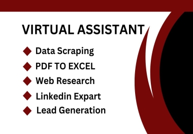 I Will provide b2b lead generation email listing and web research.