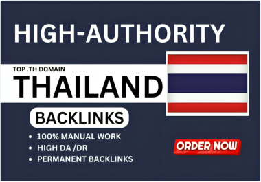 I will do 15+ High Authority Thailand DA90 Do-Follow link building dr SEO Backlink on Thai Th domain
