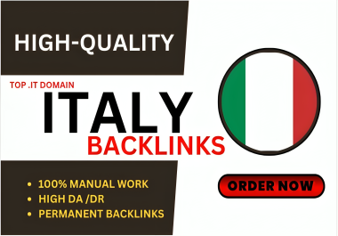 I will do 1000+ italy high quality seo dofollow backlinks linkbuilding and italian it based domains