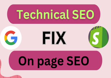 on page SEO service and provide technical issue fix
