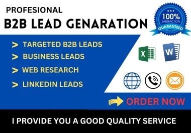 I Will Do B2B Lead Generation,  Verified Email List Building & Prospect List