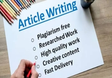 Plagiarism -free article for your website