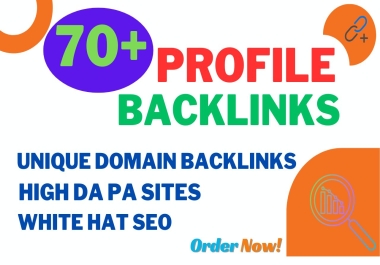 I will do 70+ high-authority social media SEO profile backlinks