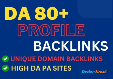I will create 80-plus unique domain backlinks
