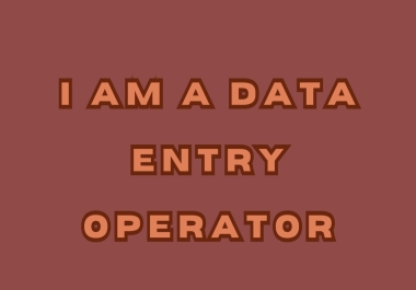 I am a data entry expert and I have a huge experience in typing work