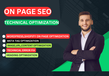 I Will do On Page SEO Optimization with Technical Error fix