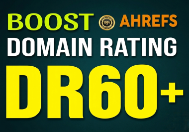 I Will Boost Ahrefs DR 0 to 60+ Of Your Website