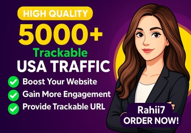 I Will Drive 5000 High Quality USA Traffic to Your Website