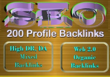 I will Create 100 SEO Unique Profile Backlinks for Website SEO & Indexing Process