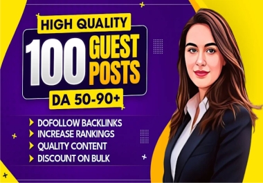 GOLD PACKAGE - 100 Guest Post On Google News Approved Websites