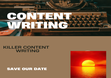 I will deliver killer copy writing only