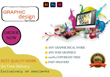 I will do any kind of graphic design with your idea 24 hours