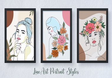 I'll make line art illustration form your photos