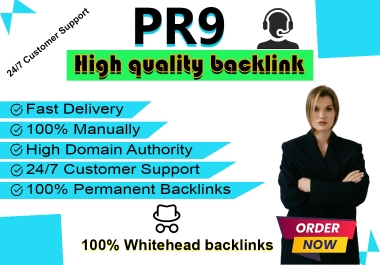 Make 40 PR9 backlinks from the Google High DA PA site