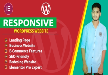 I will create modern responsive Wordpress website desing