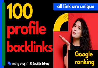 100 Profile Backlinks White Hat Link Building High Authority Sites