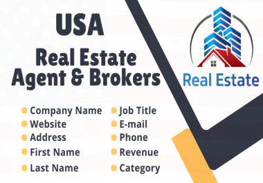 I Will Deliver You 10K USA Real Estate Agent and Broker Active Email Database List
