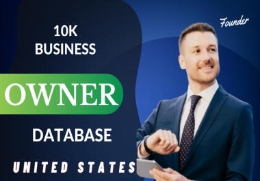 I Will Deliver You 10,000 USA Business Owners Active Emails Database List