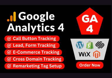 I will setup google analytics 4,  ga4 ecommerce tracking,  ads conversion tracking by GTM