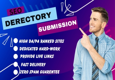 Build 100 DIRECTORY SUBMISSION Link Building SEO Backlinks From Unique Domain