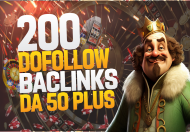i will create 200 high quality Dofollow Backlinks