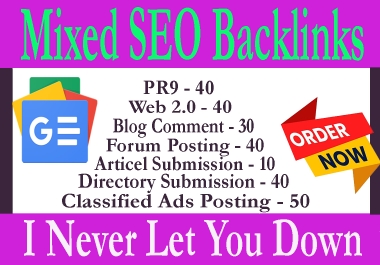 250 mixed Forum posting,  Web 2.0,  pr9,  Directory Submission,  Classified Ad Posting SEO backlink serv