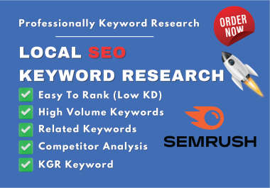 I will do the best keyword research and competitors analysis for local business