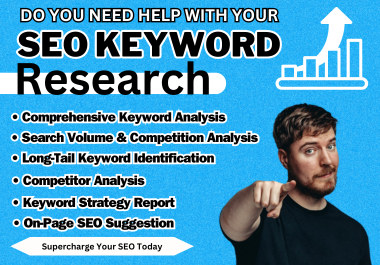 website SEO audit,  competitors analysis,  and keyword research