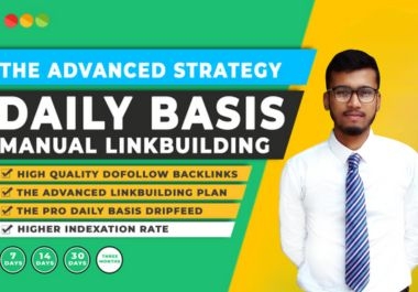 I will rank your website by high quality backlinks,  link building service