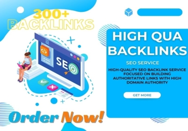 I will offer a high-quality SEO backlink service focused on building authoritative links with high
